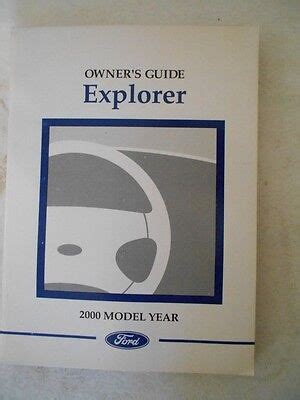 ford explorer owners manual pdf
